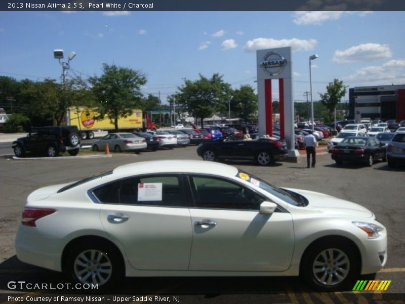 Pearl White / Charcoal 2013 Nissan Altima 2.5 S