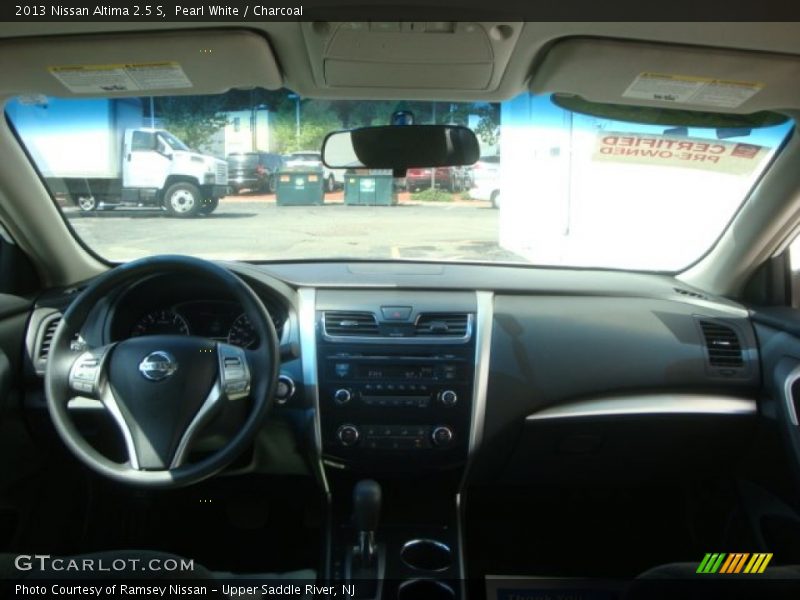 Pearl White / Charcoal 2013 Nissan Altima 2.5 S