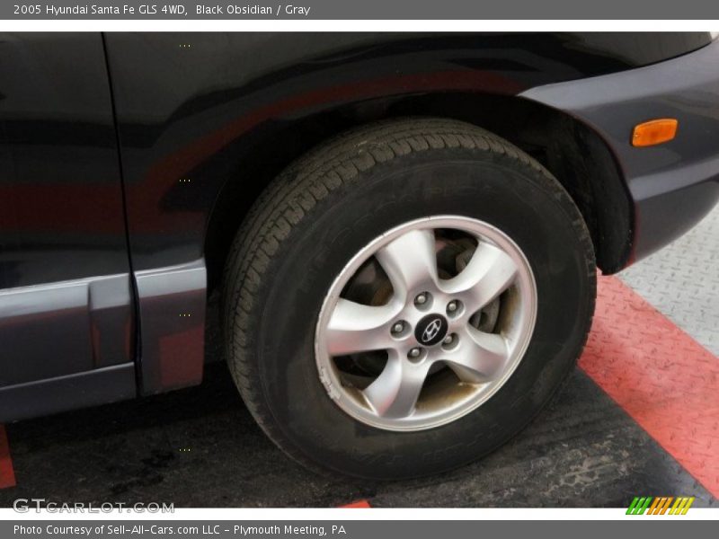 Black Obsidian / Gray 2005 Hyundai Santa Fe GLS 4WD
