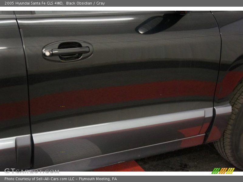 Black Obsidian / Gray 2005 Hyundai Santa Fe GLS 4WD