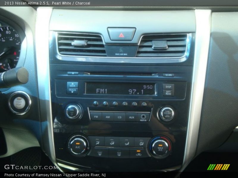 Pearl White / Charcoal 2013 Nissan Altima 2.5 S
