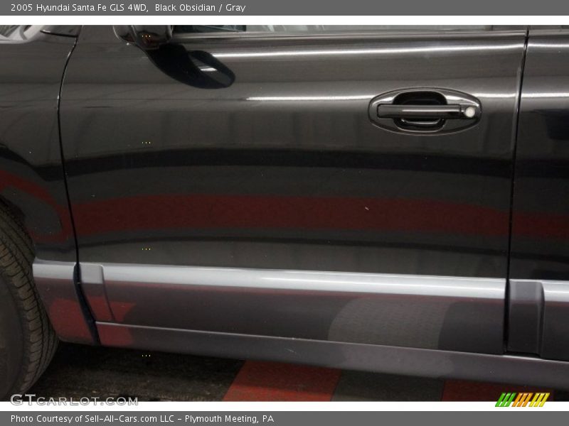 Black Obsidian / Gray 2005 Hyundai Santa Fe GLS 4WD
