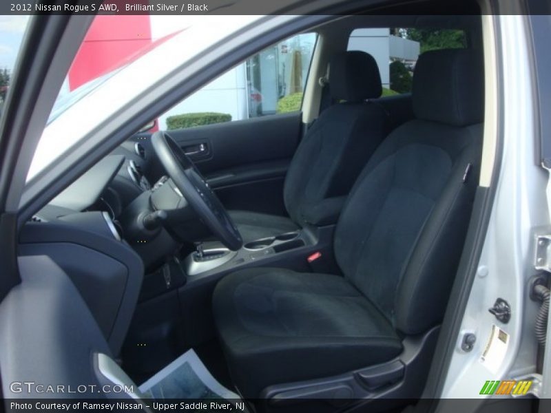 Brilliant Silver / Black 2012 Nissan Rogue S AWD