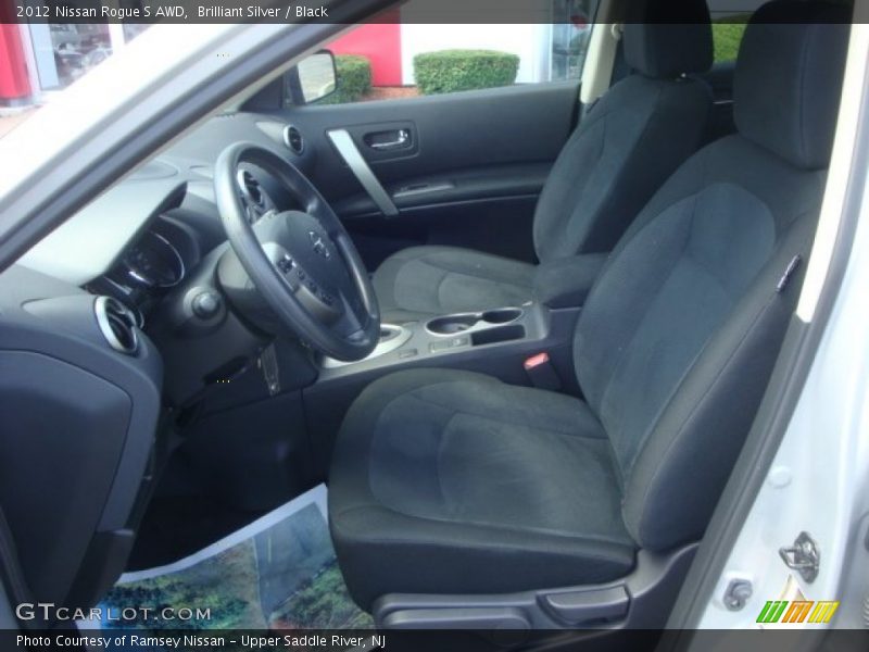 Brilliant Silver / Black 2012 Nissan Rogue S AWD
