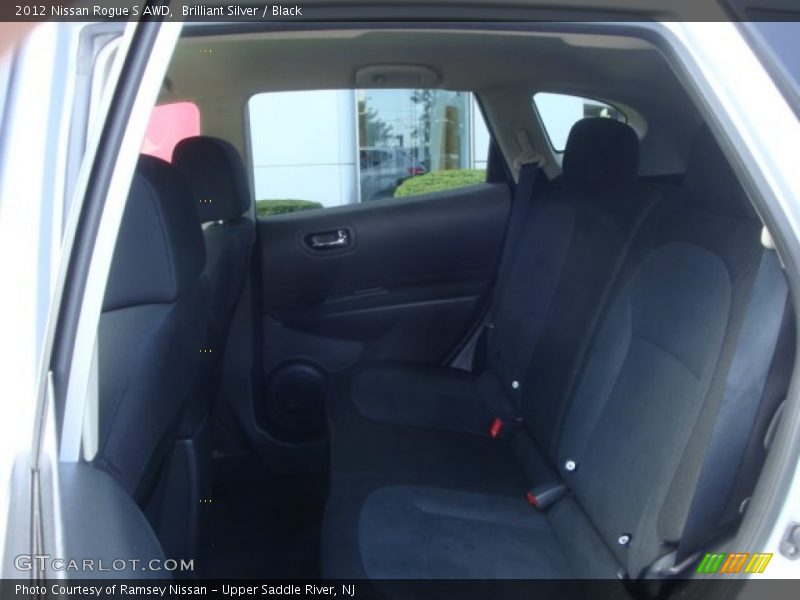 Brilliant Silver / Black 2012 Nissan Rogue S AWD