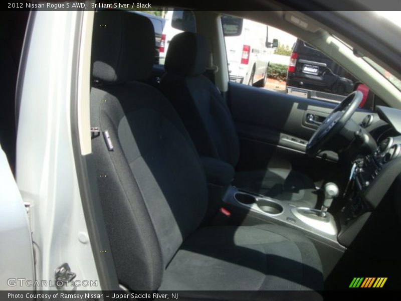 Brilliant Silver / Black 2012 Nissan Rogue S AWD