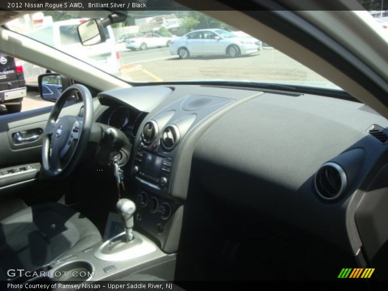 Brilliant Silver / Black 2012 Nissan Rogue S AWD