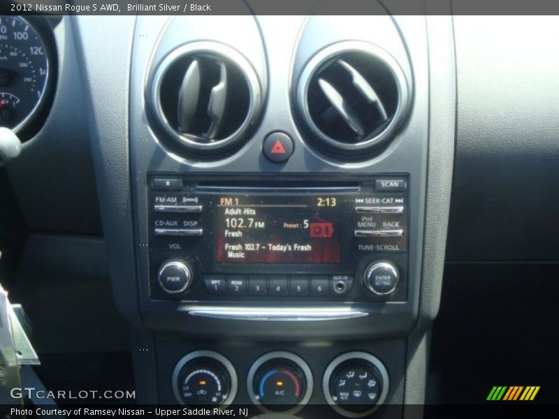 Brilliant Silver / Black 2012 Nissan Rogue S AWD