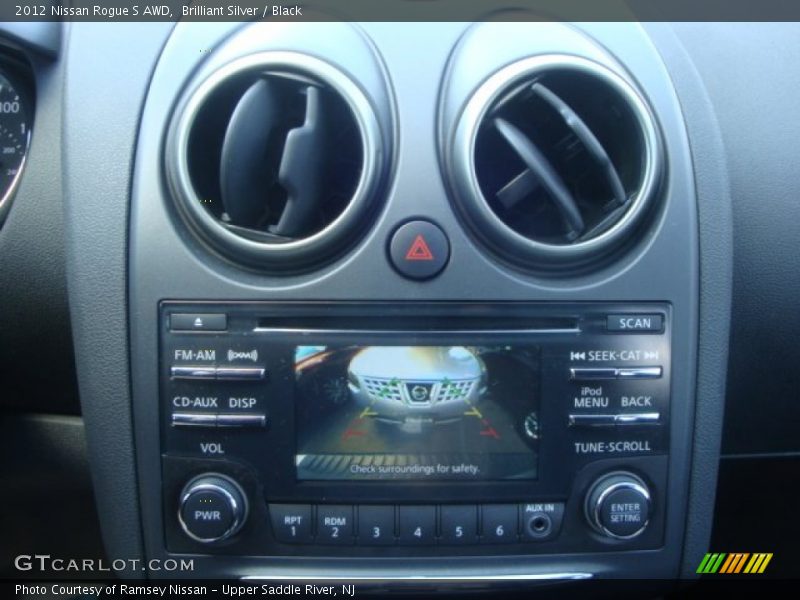 Brilliant Silver / Black 2012 Nissan Rogue S AWD