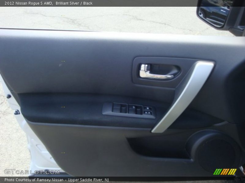 Brilliant Silver / Black 2012 Nissan Rogue S AWD