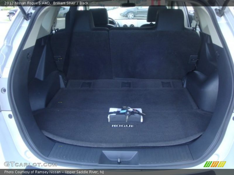 Brilliant Silver / Black 2012 Nissan Rogue S AWD