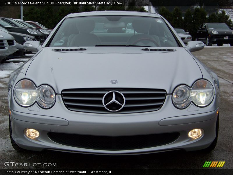 Brilliant Silver Metallic / Grey 2005 Mercedes-Benz SL 500 Roadster