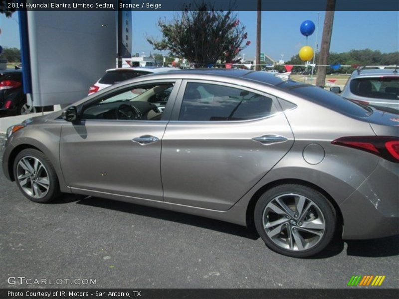 Bronze / Beige 2014 Hyundai Elantra Limited Sedan