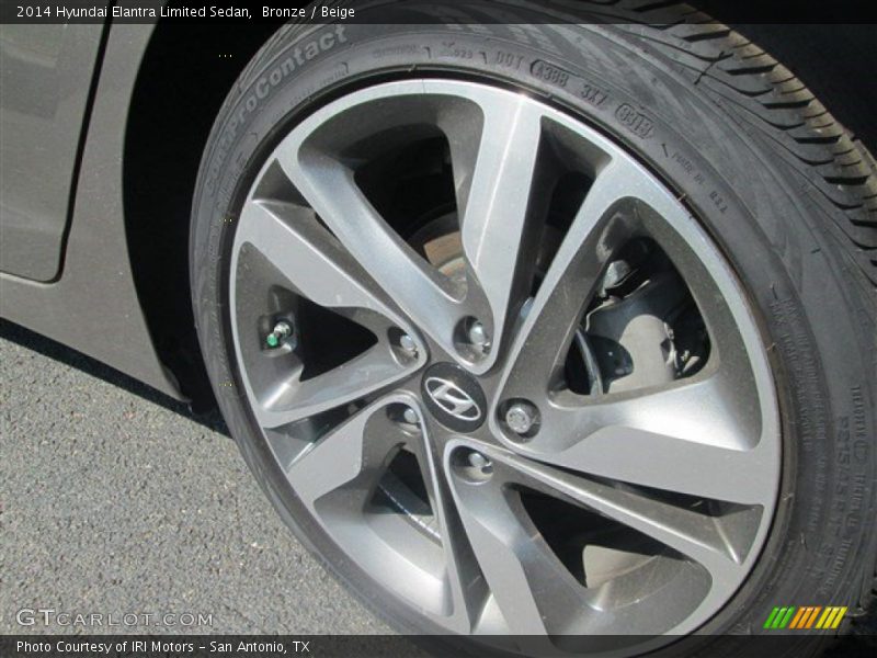 Bronze / Beige 2014 Hyundai Elantra Limited Sedan