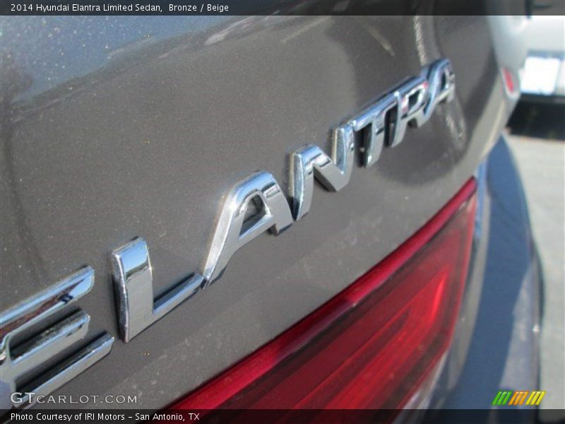 Bronze / Beige 2014 Hyundai Elantra Limited Sedan