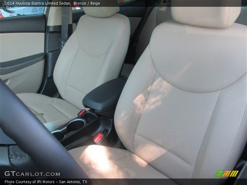 Bronze / Beige 2014 Hyundai Elantra Limited Sedan