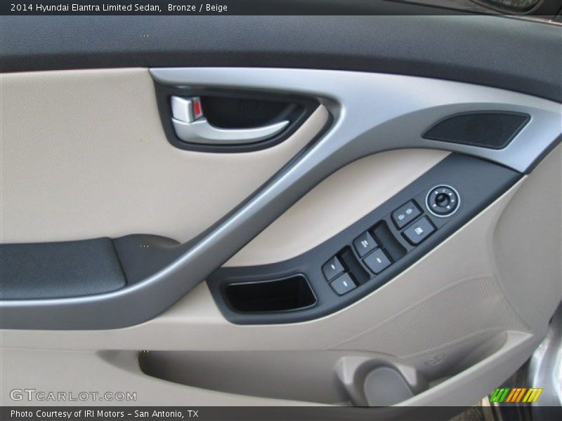 Bronze / Beige 2014 Hyundai Elantra Limited Sedan