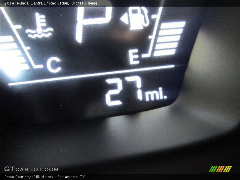 Bronze / Beige 2014 Hyundai Elantra Limited Sedan