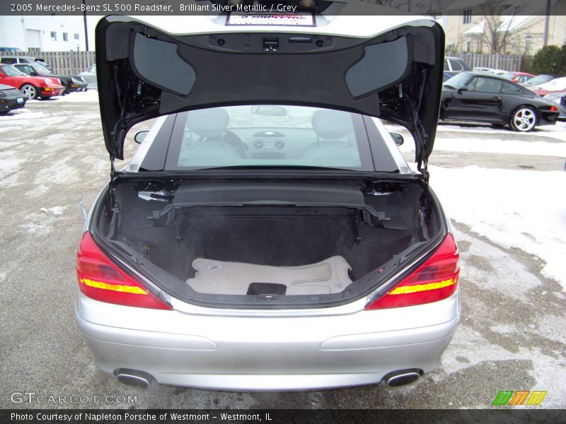 Brilliant Silver Metallic / Grey 2005 Mercedes-Benz SL 500 Roadster