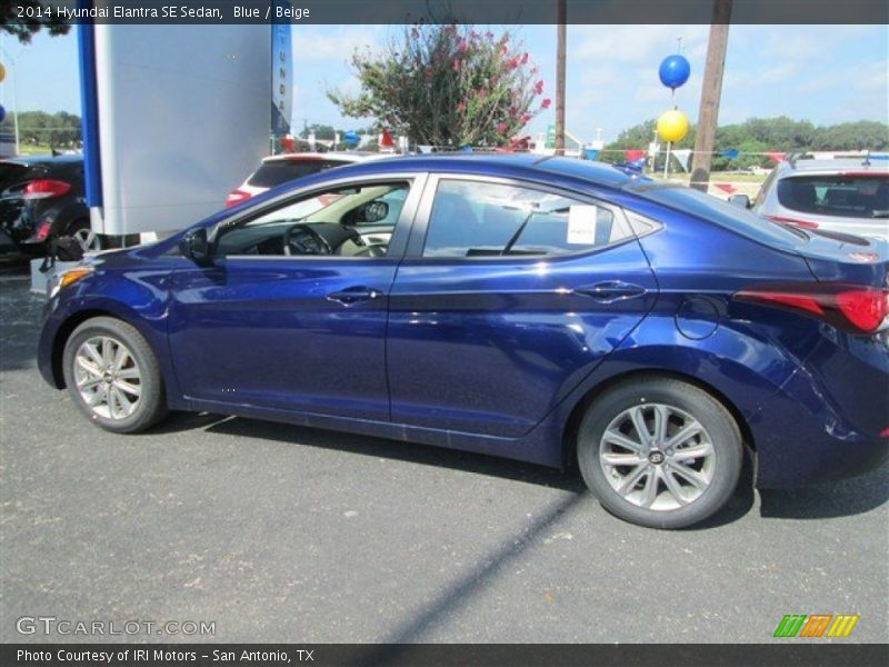 Blue / Beige 2014 Hyundai Elantra SE Sedan