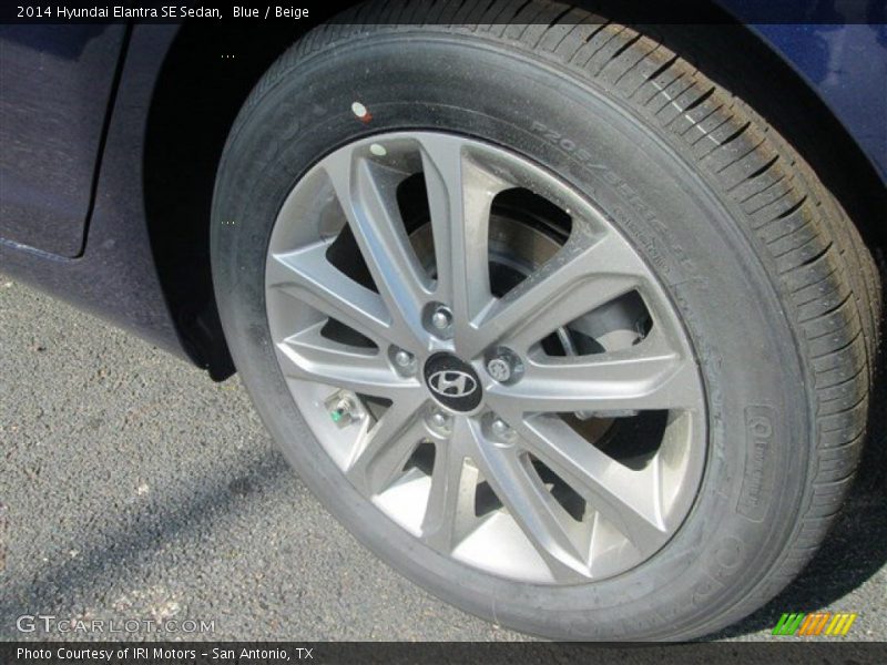 Blue / Beige 2014 Hyundai Elantra SE Sedan