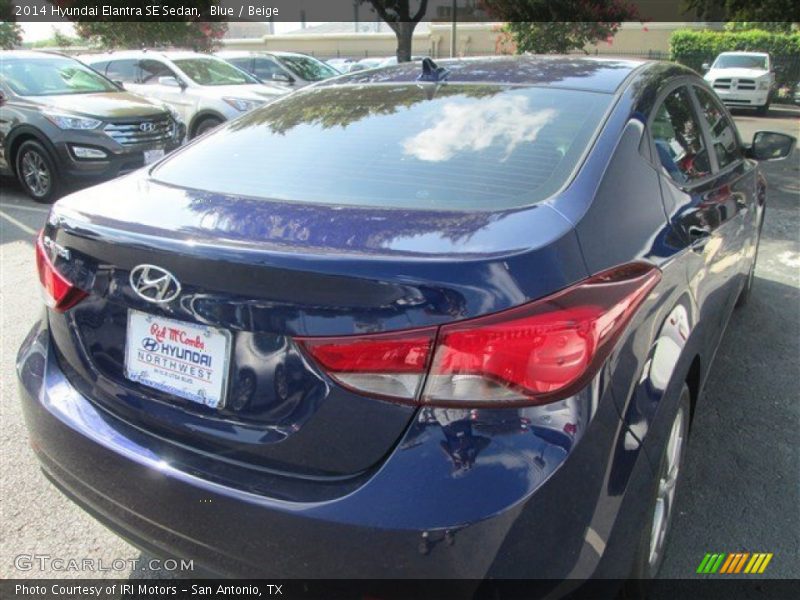 Blue / Beige 2014 Hyundai Elantra SE Sedan