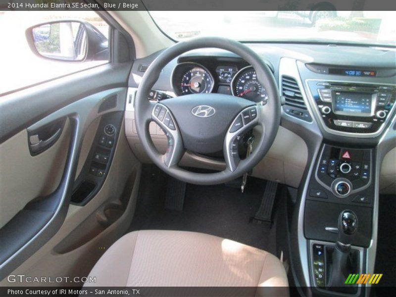 Blue / Beige 2014 Hyundai Elantra SE Sedan