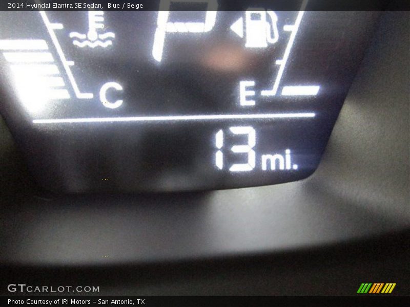 Blue / Beige 2014 Hyundai Elantra SE Sedan