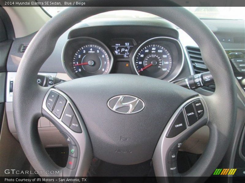 Blue / Beige 2014 Hyundai Elantra SE Sedan