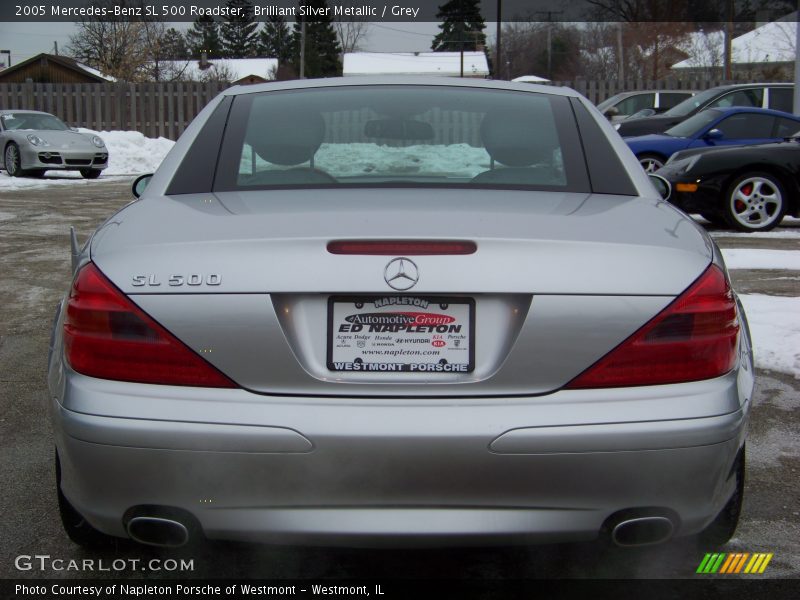 Brilliant Silver Metallic / Grey 2005 Mercedes-Benz SL 500 Roadster