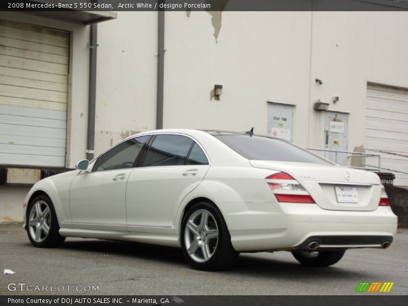 Arctic White / designo Porcelain 2008 Mercedes-Benz S 550 Sedan