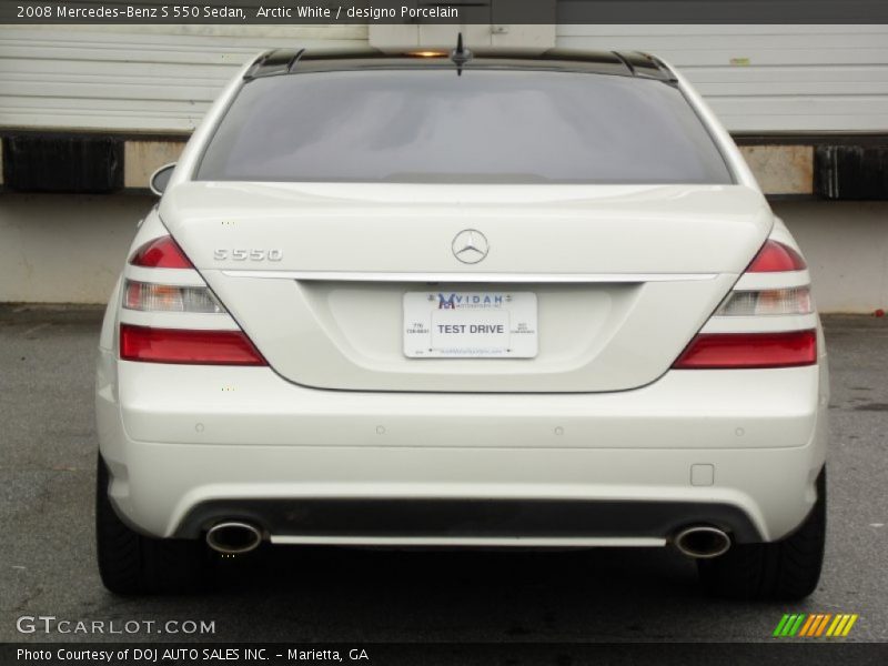 Arctic White / designo Porcelain 2008 Mercedes-Benz S 550 Sedan