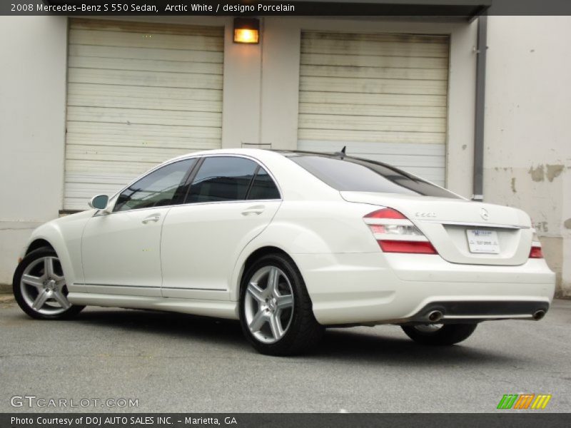 Arctic White / designo Porcelain 2008 Mercedes-Benz S 550 Sedan