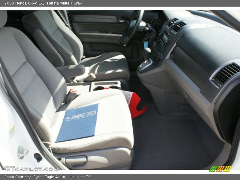 Taffeta White / Gray 2008 Honda CR-V EX