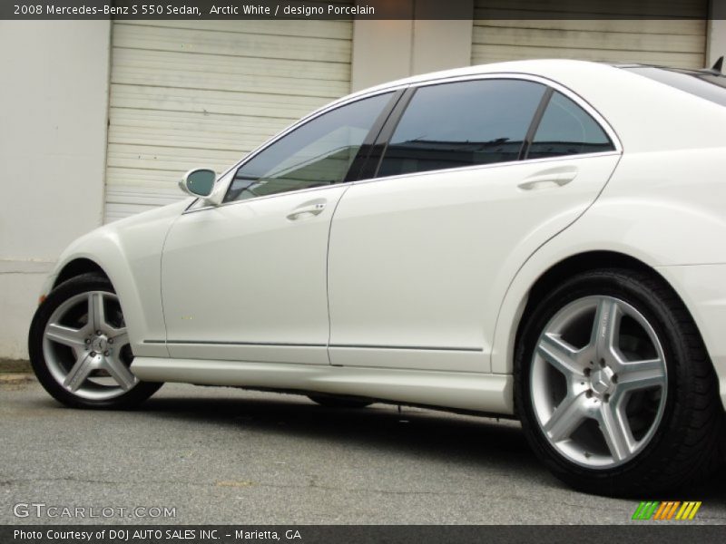 Arctic White / designo Porcelain 2008 Mercedes-Benz S 550 Sedan