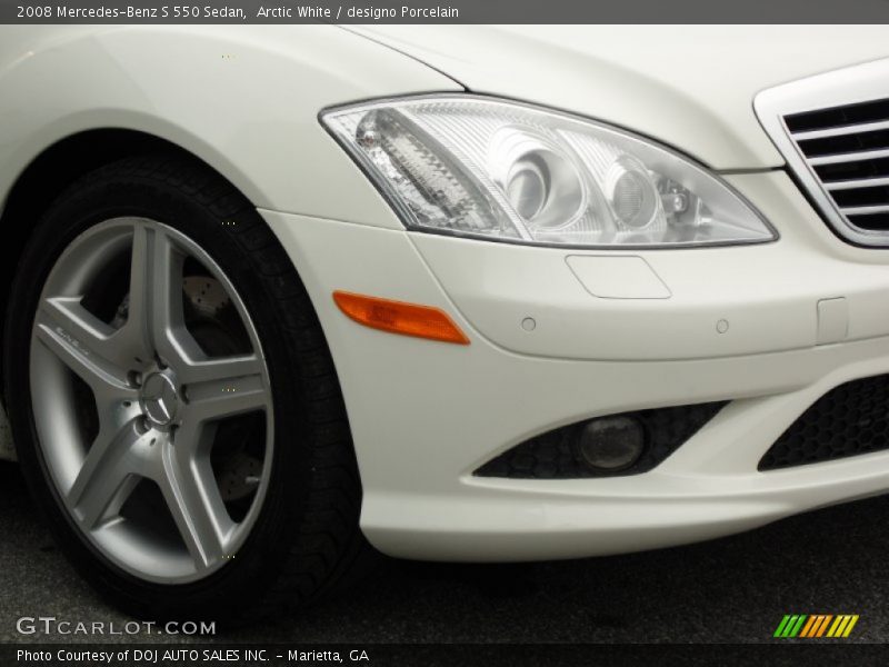 Arctic White / designo Porcelain 2008 Mercedes-Benz S 550 Sedan