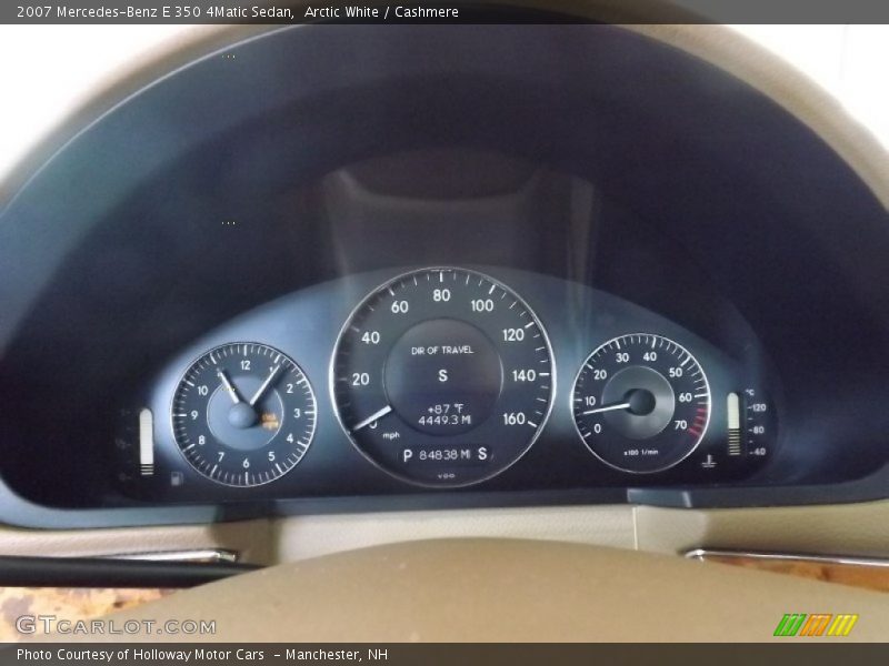 Arctic White / Cashmere 2007 Mercedes-Benz E 350 4Matic Sedan