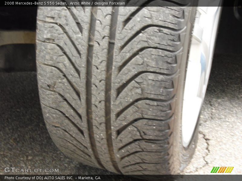 Arctic White / designo Porcelain 2008 Mercedes-Benz S 550 Sedan