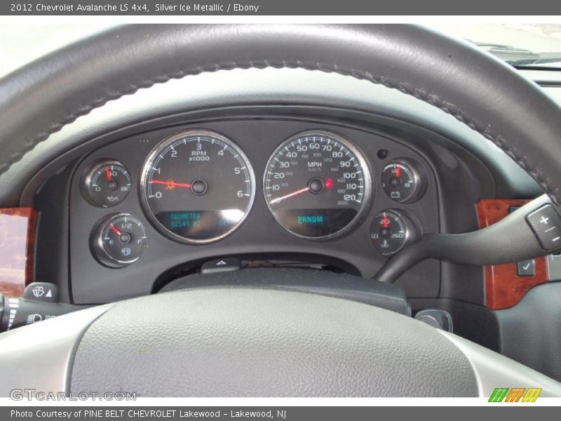 Silver Ice Metallic / Ebony 2012 Chevrolet Avalanche LS 4x4