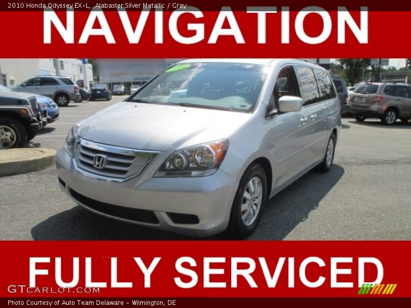 Alabaster Silver Metallic / Gray 2010 Honda Odyssey EX-L