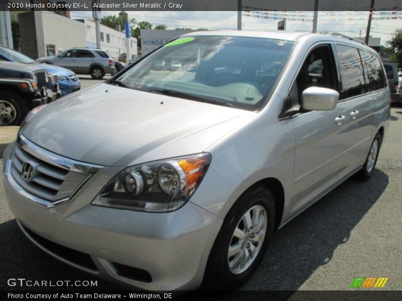 Alabaster Silver Metallic / Gray 2010 Honda Odyssey EX-L