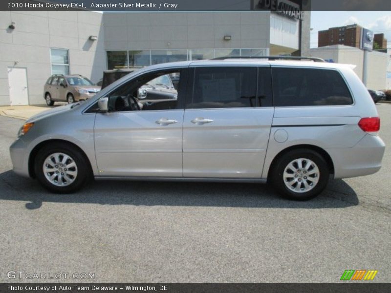 Alabaster Silver Metallic / Gray 2010 Honda Odyssey EX-L