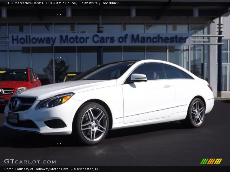 Polar White / Red/Black 2014 Mercedes-Benz E 350 4Matic Coupe