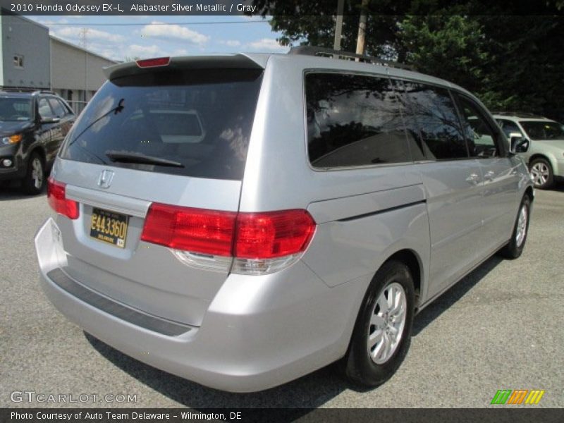 Alabaster Silver Metallic / Gray 2010 Honda Odyssey EX-L