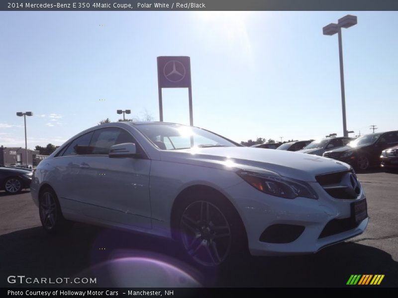 Polar White / Red/Black 2014 Mercedes-Benz E 350 4Matic Coupe