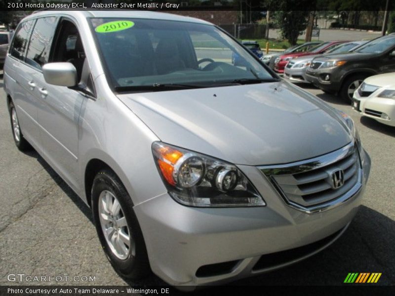 Alabaster Silver Metallic / Gray 2010 Honda Odyssey EX-L