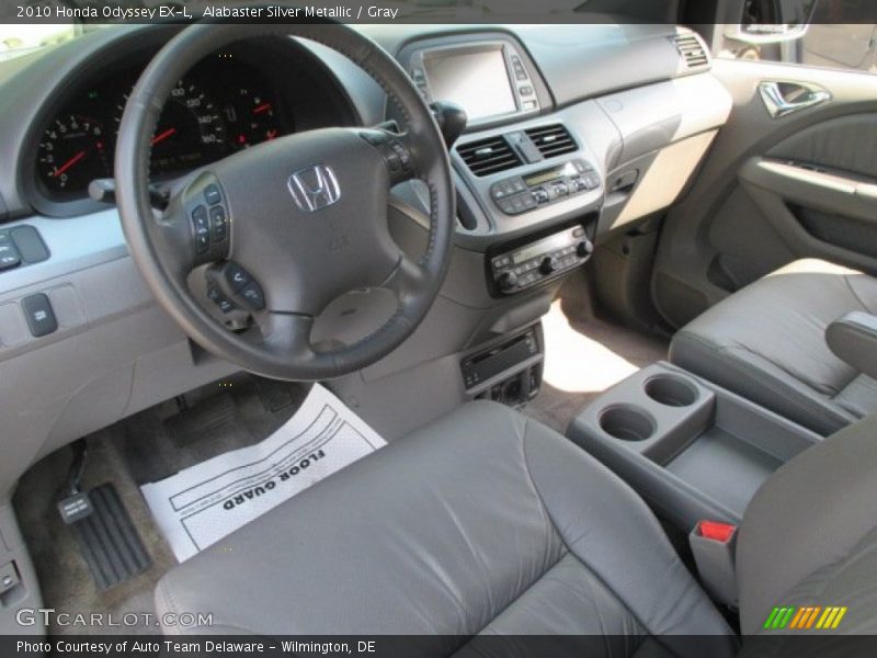 Alabaster Silver Metallic / Gray 2010 Honda Odyssey EX-L