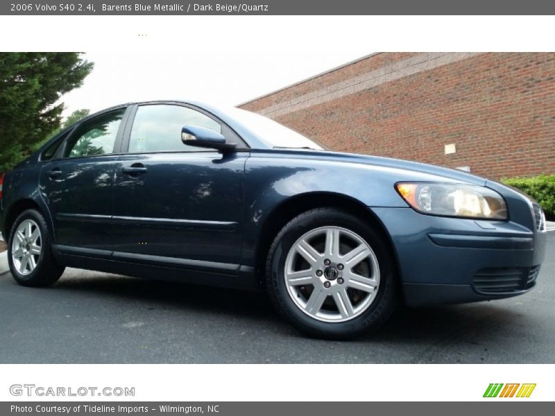Barents Blue Metallic / Dark Beige/Quartz 2006 Volvo S40 2.4i