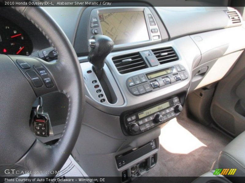 Alabaster Silver Metallic / Gray 2010 Honda Odyssey EX-L