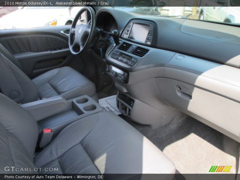 Alabaster Silver Metallic / Gray 2010 Honda Odyssey EX-L